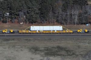 Northwest's First Job with Dual Lane Transporter (DLT)