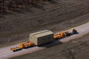 Transporting 2 Natural Gas Compressors From Wyoming to North Dakota